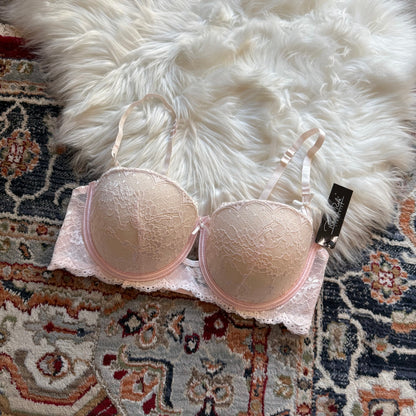 Rene Rofe Pink Lace Bra - 36D