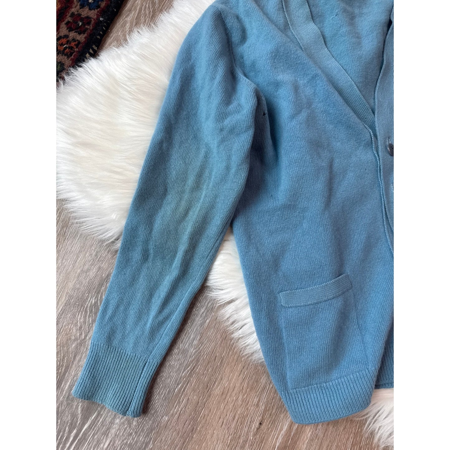 Vintage 1970s Wool Cardigan - Size M
