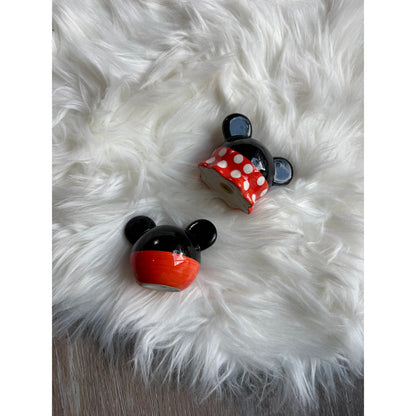 Mickey & Minnie Mouse Salt & Pepper Shakers - EUC