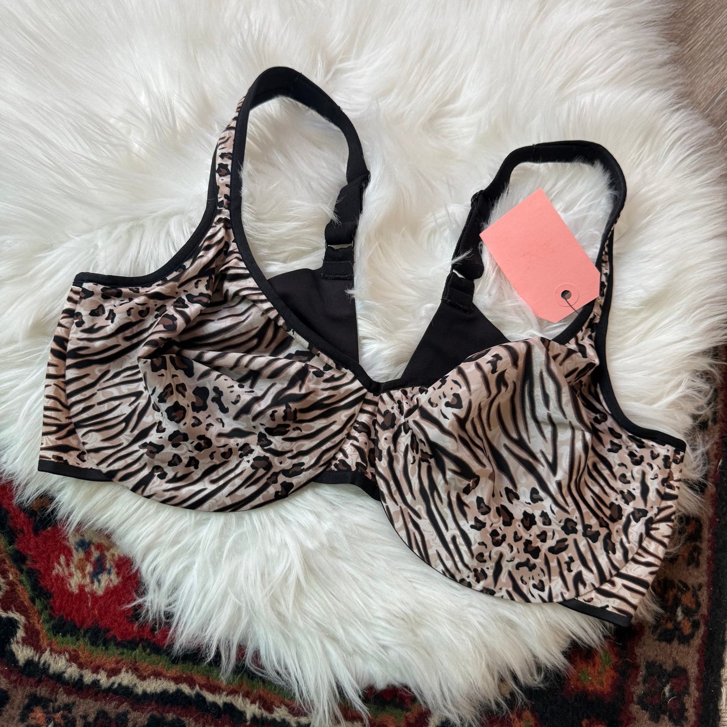 Olga Y2K Cheetah Print Bra - New, 40D