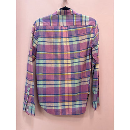 Vintage Ralph Lauren All Cotton Plaid Button Down - Size 10