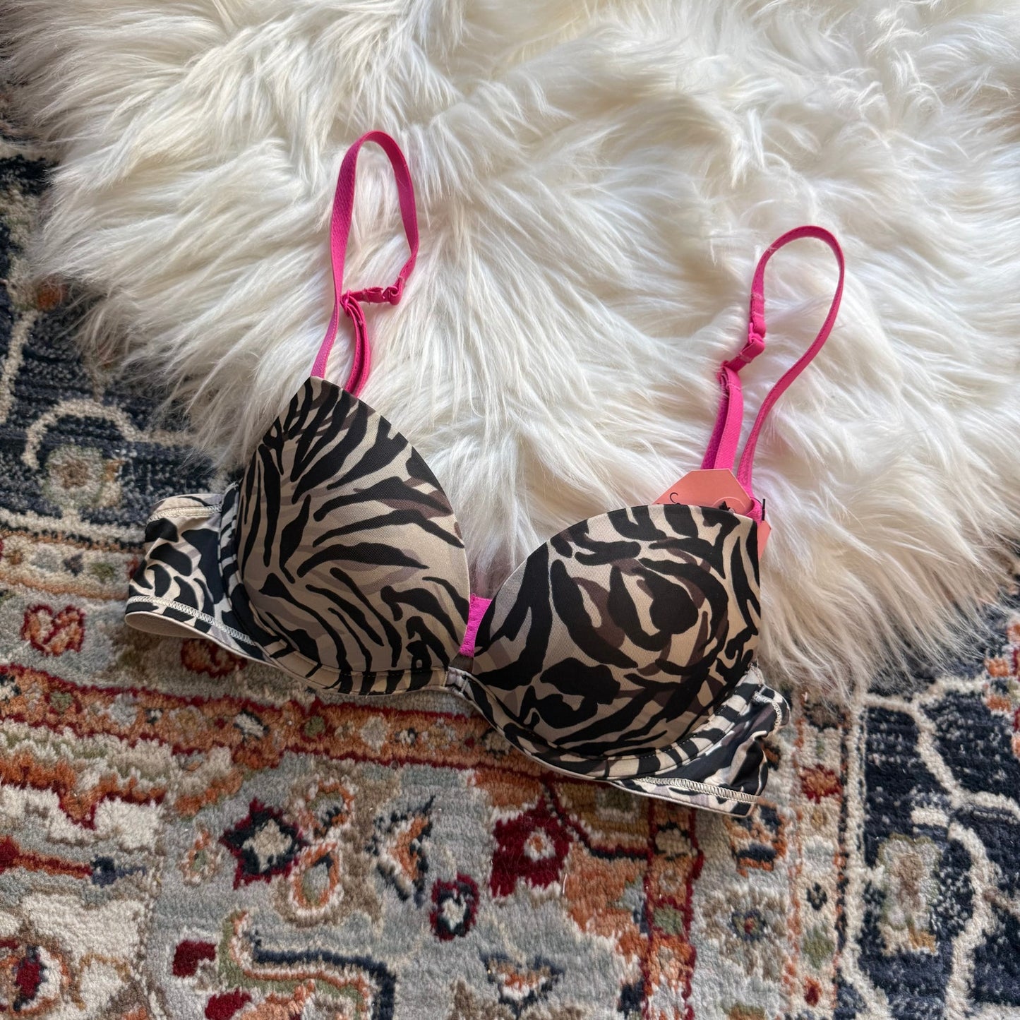 Calvin Klein Y2K Animal Print Bra - 32A