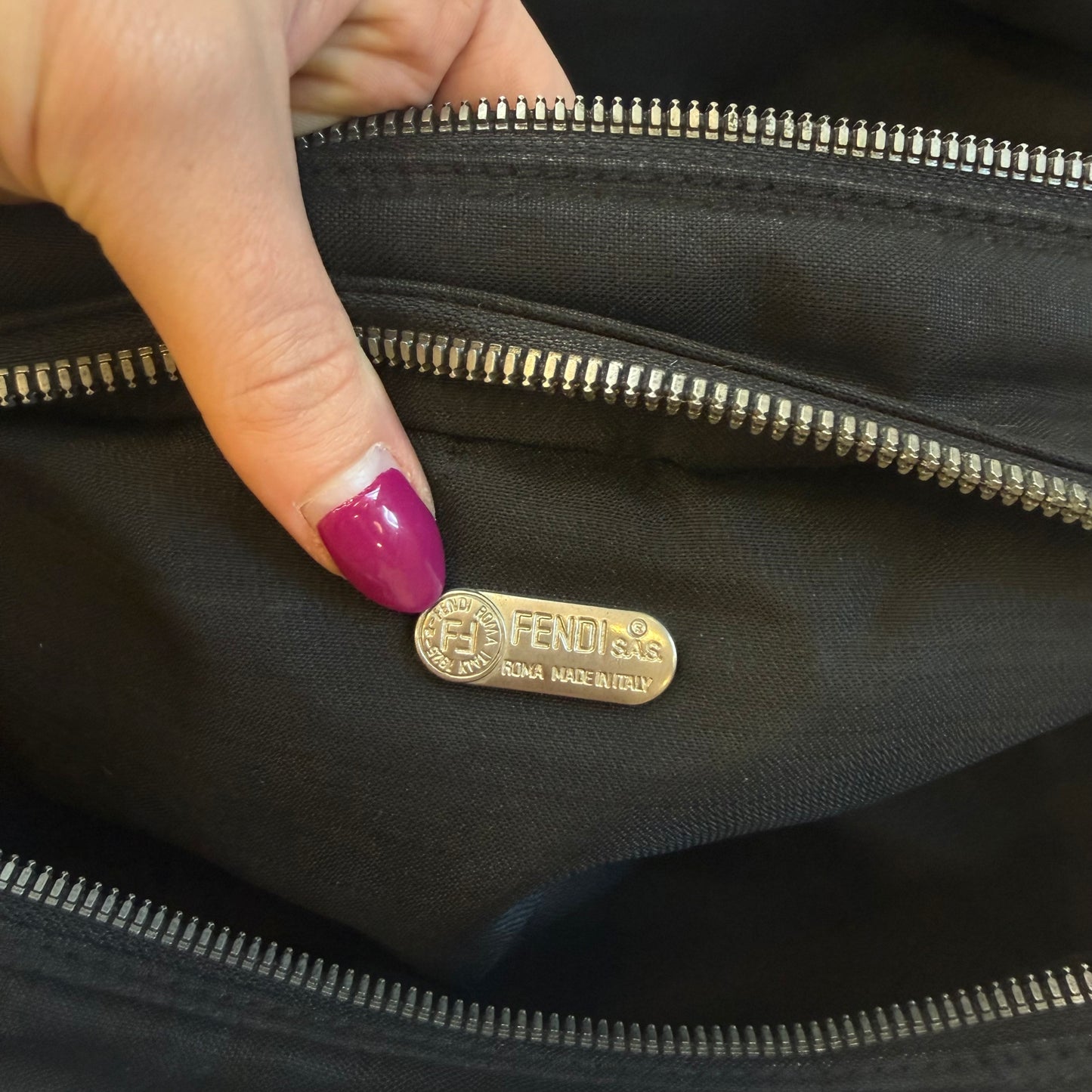 Fendi Authentic Vintage Black Mini Bag - Excellent Condition