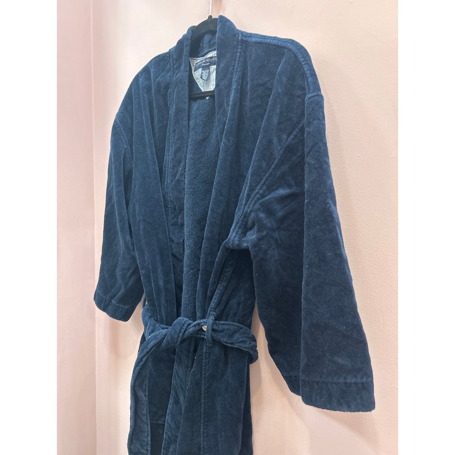 Tommy Hilfiger Plush Terry Cloth Spa Robe - One Size, Unisex