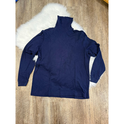 Vintage Navy Long Sleeve Turtleneck - Size L