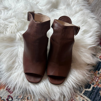 Prada Authentic Leather Sandal Heels - best for size 8.5/9