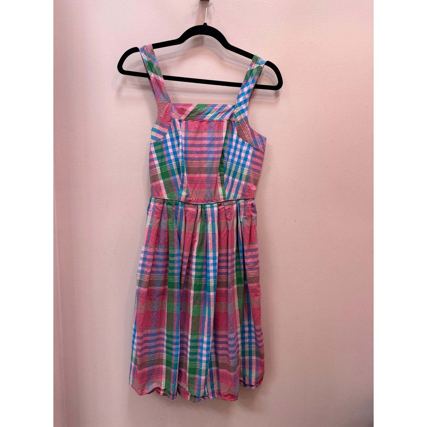 J. Crew Pink & Blue Plaid Summer Sundress - Size 00/XS