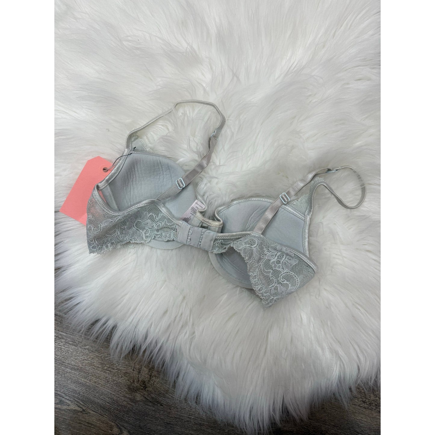 Vintage Victoria’s Secret Grey Lace Bra - 34A