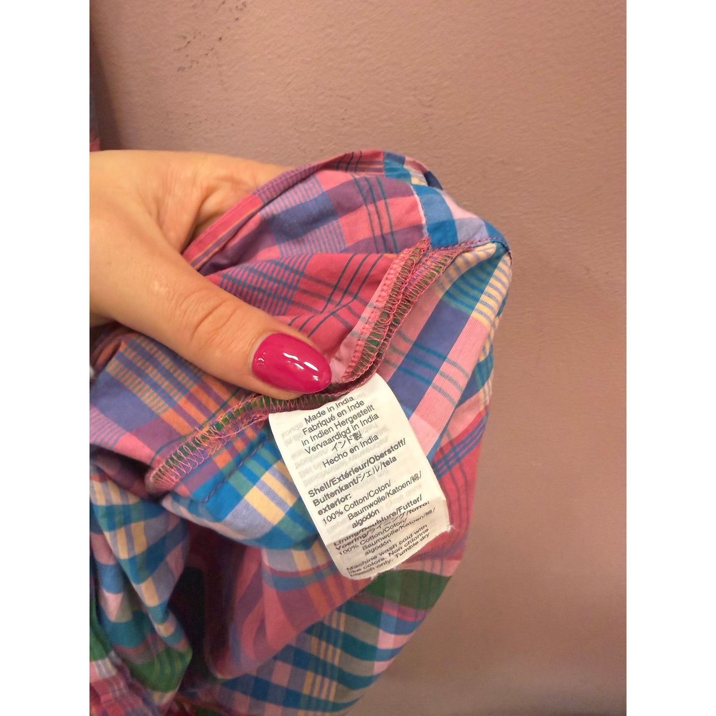 J. Crew Pink & Blue Plaid Summer Sundress - Size 00/XS
