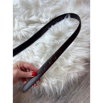 Vintage Brown Leather Belt - Size 36