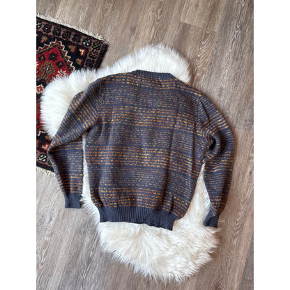 Vintage Wool Blend V-Neck Sweater - Size M