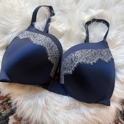 Victoria's Secret "Push Up" Navy Blue Bra - 34DD