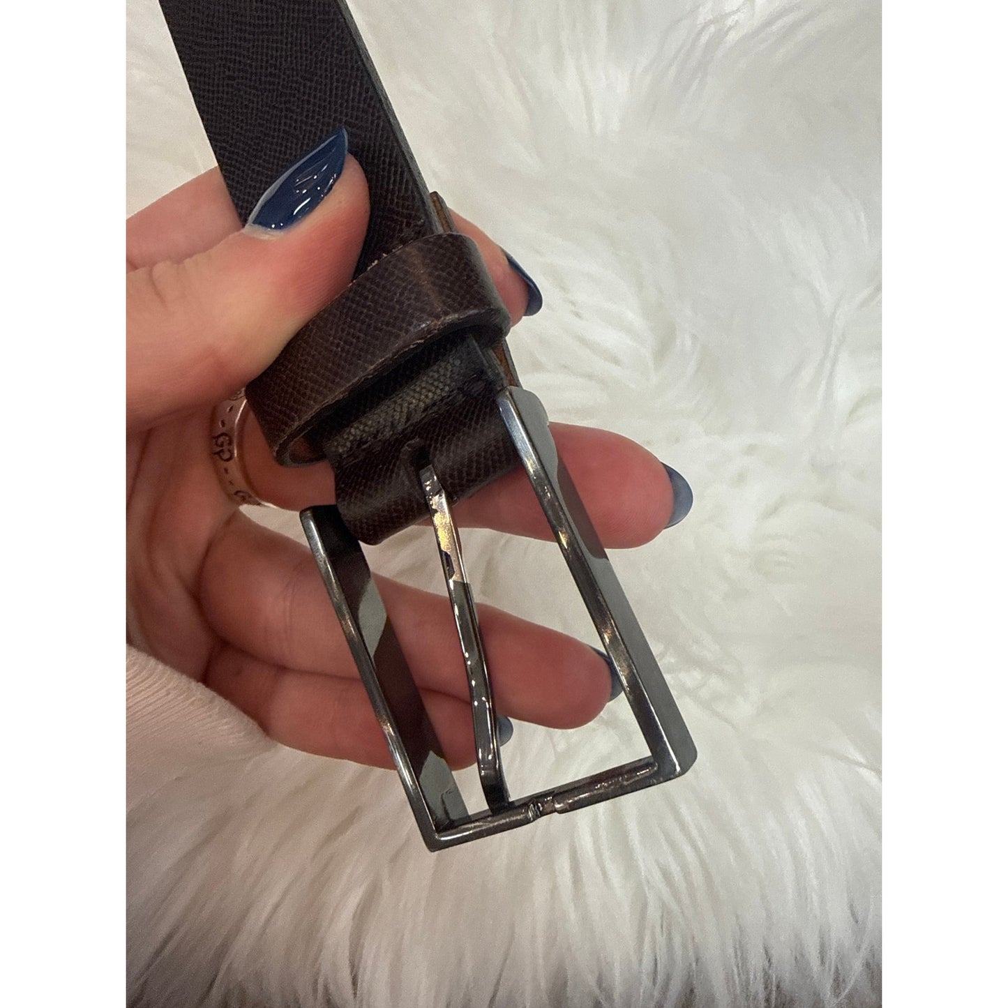 Vintage Calvin Klein Leather Belt - Size 36