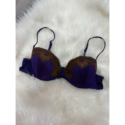 Intimissimi Purple Bra W/ Lace - Size 36A