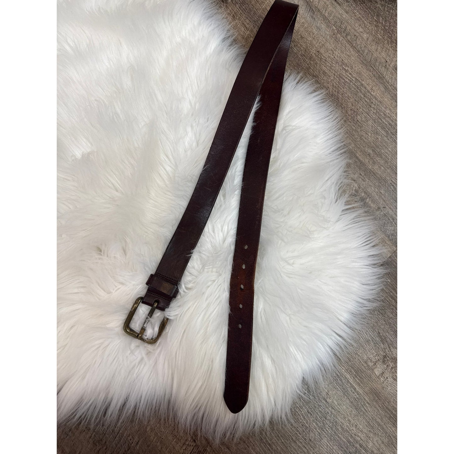 Vintage Nautica Leather Belt - Size 36