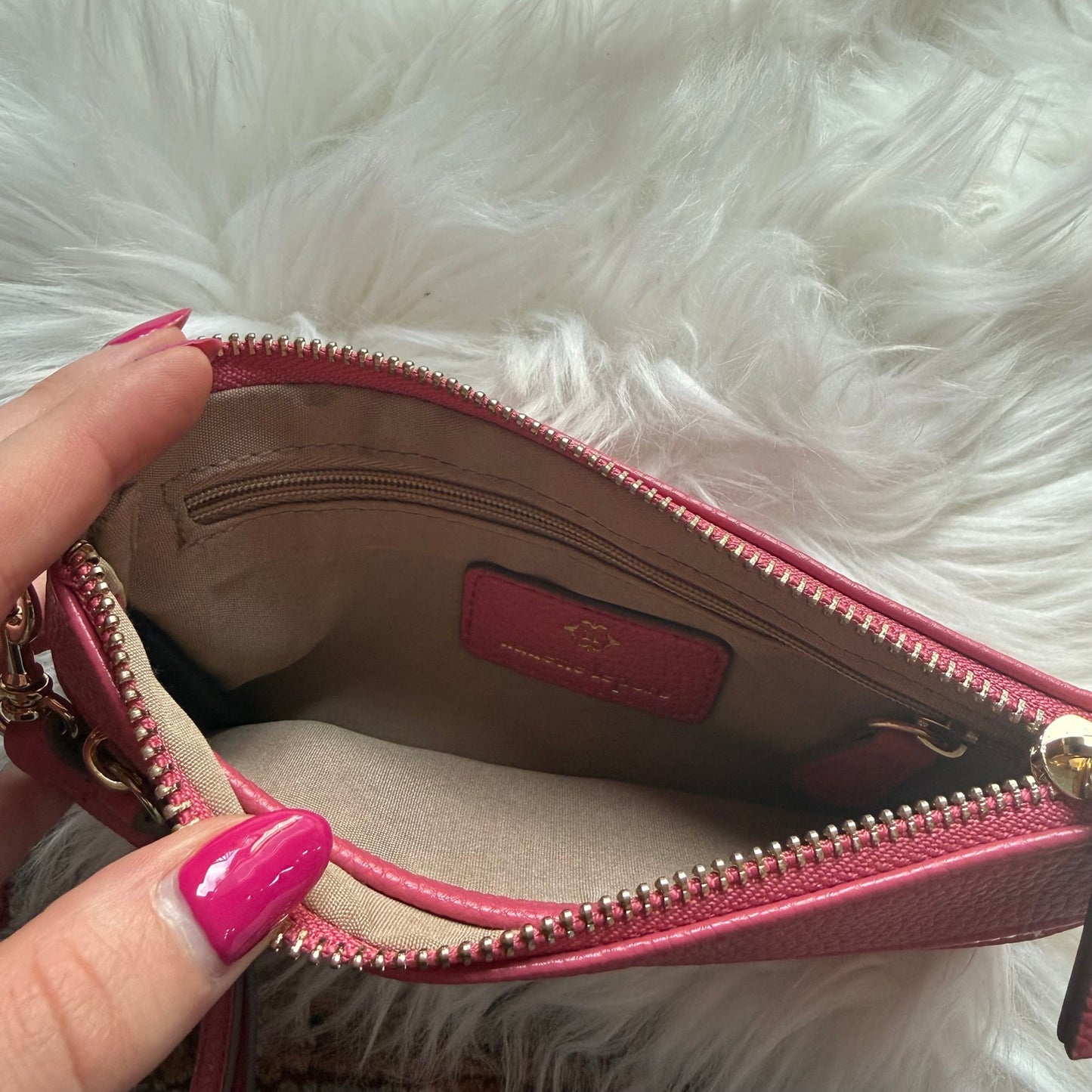 Nanette Lepore Designer Leather Wristlet/Clutch Bag
