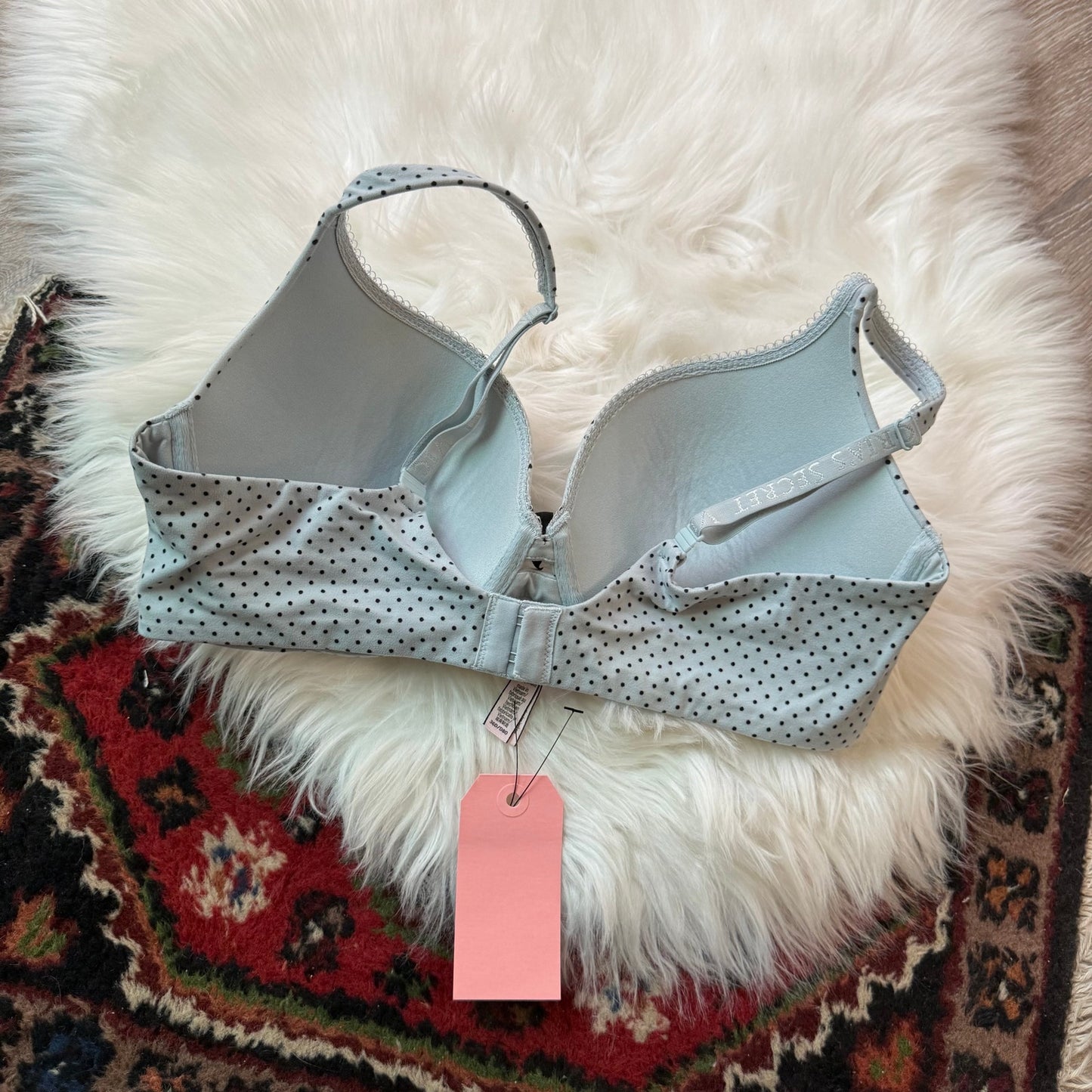 Victoria's Secret "Body By Victoria" Blue Polka Dot Bra - 36D