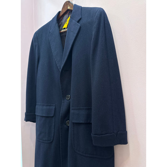 Vintage Georgian Covert by Chester Barrie Savile Row 100% Wool Overcoat - Size 40R