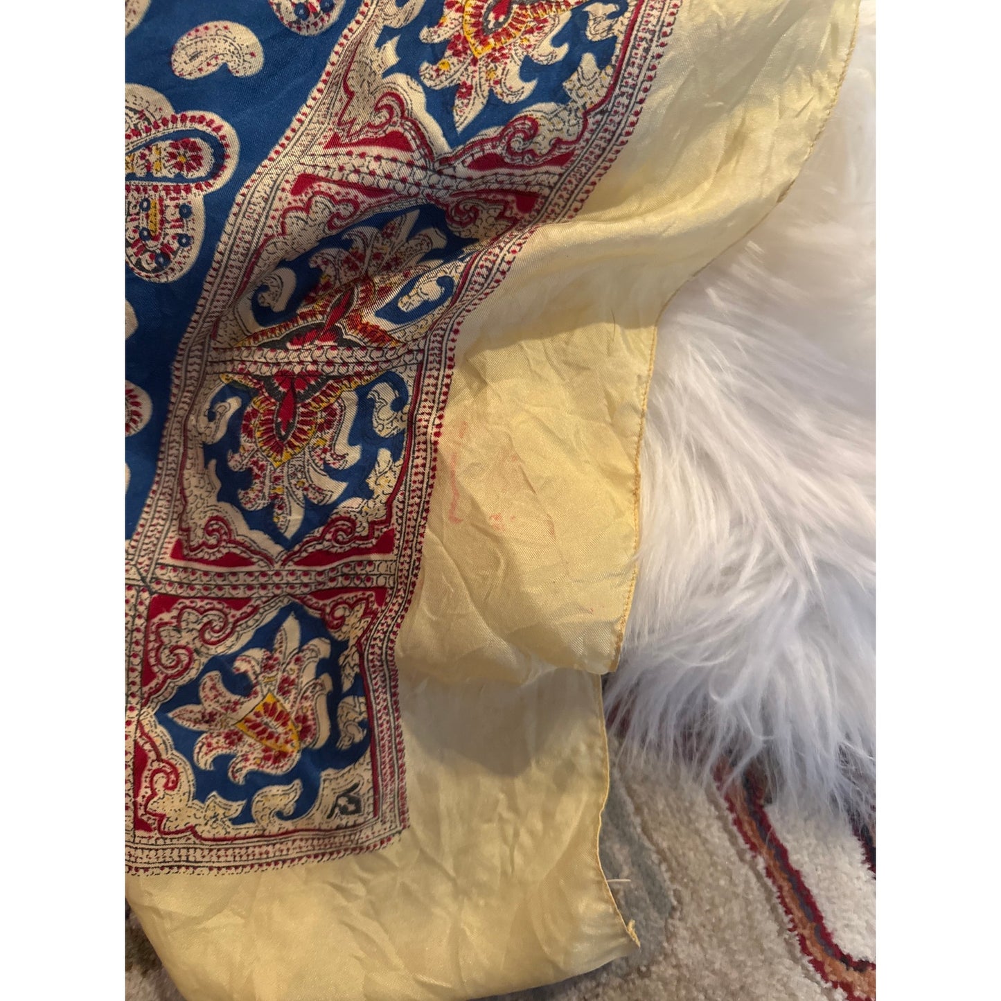 Vintage Silk Paisley Scarf