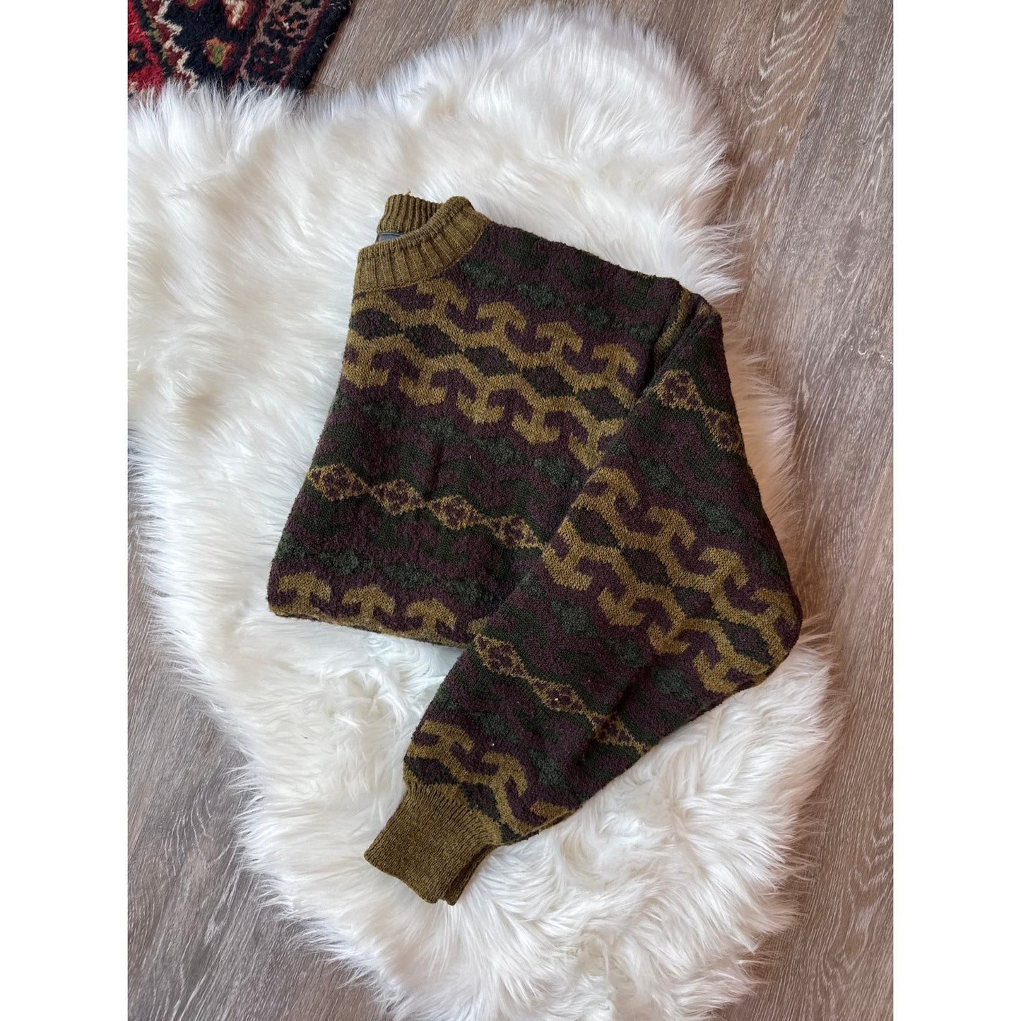 Vintage Patterned Crew - Size S