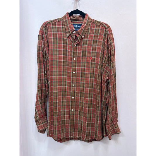 Vintage Ralph Lauren Rayon Button Down - Size L