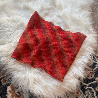 Vintage Vera 100% Silk Infinity Round Scarf