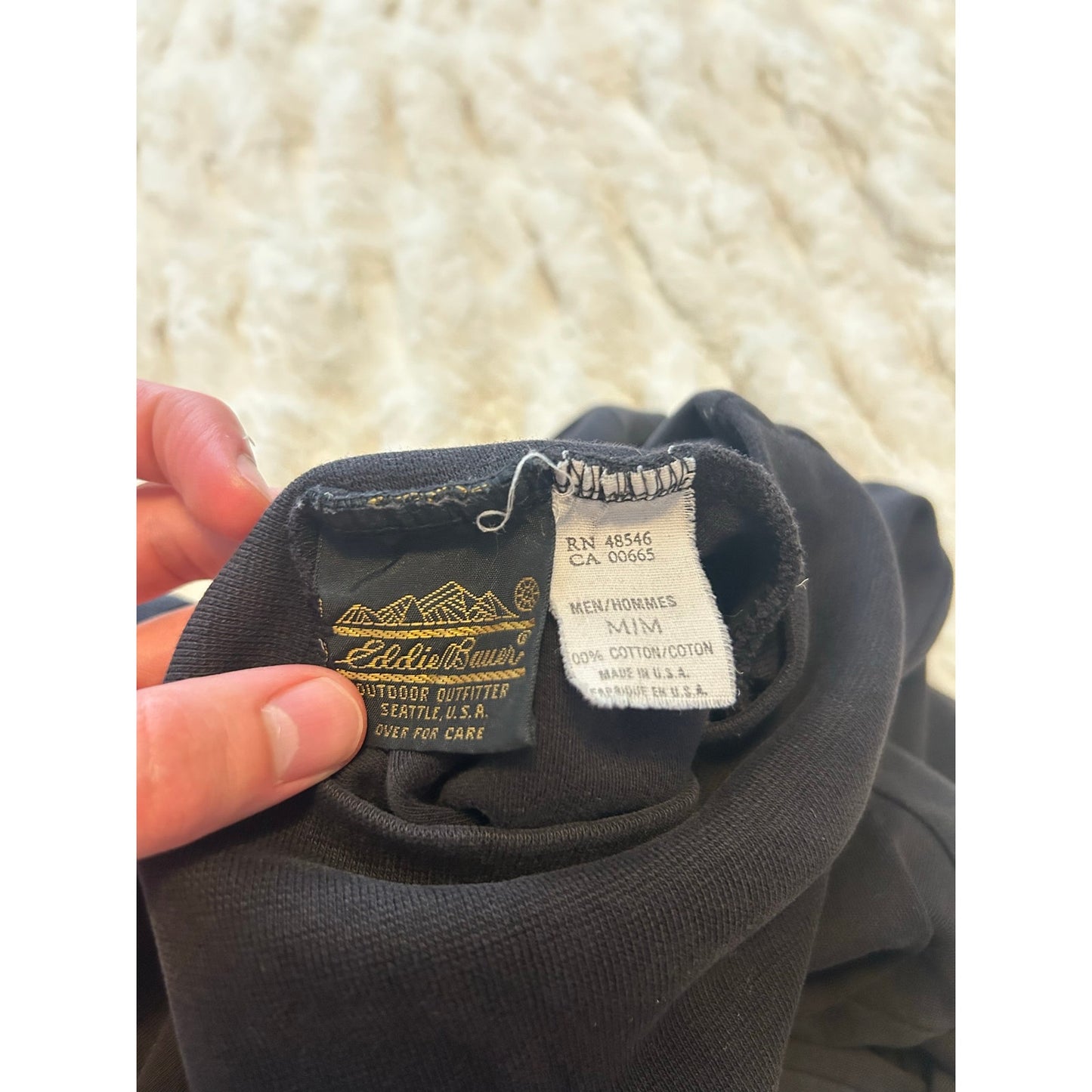 Vintage Black Turtleneck - Size M