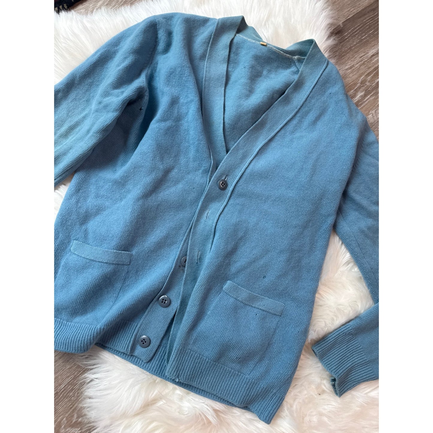 Vintage 1970s Wool Cardigan - Size M