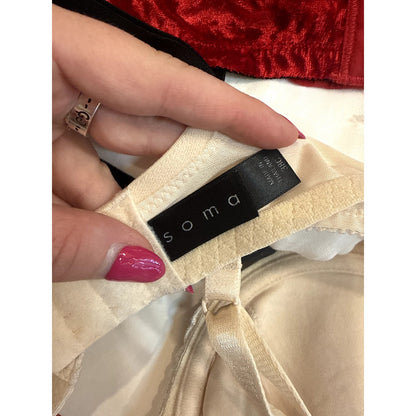 Soma Y2K Cream/White Lace Bra - 38C