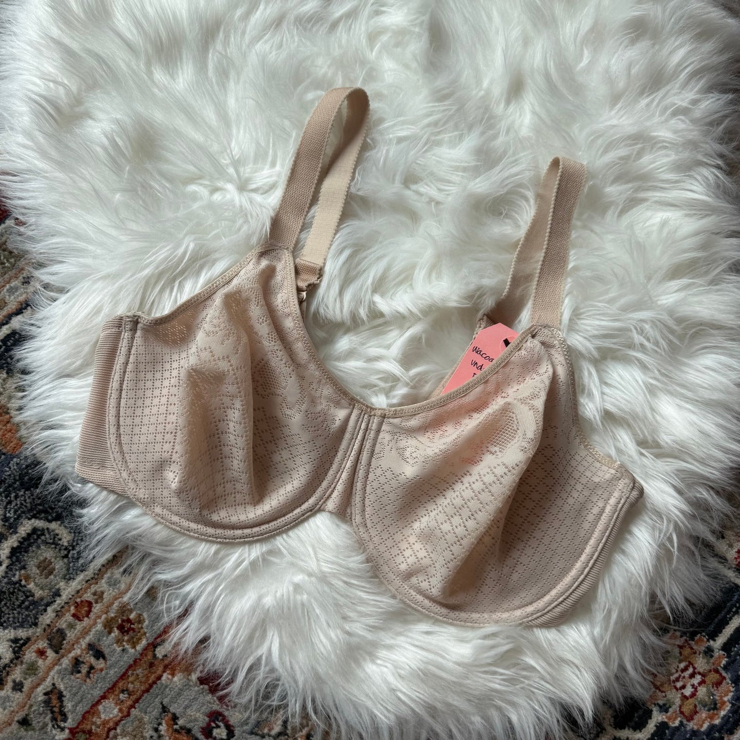 Wacoal Beige Lace T Shirt Bra - 36DDD