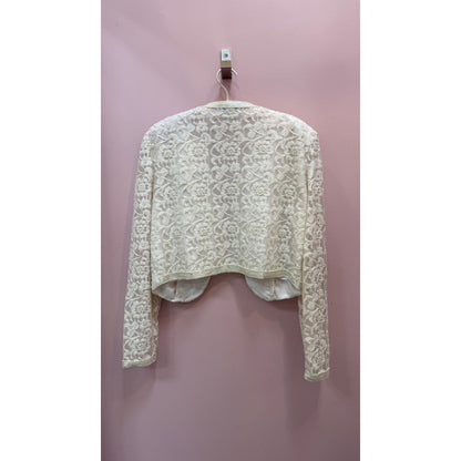 Vintage Laurence Kazar 2 Pc Beaded Bridal Set - Jacket and Dress Size L