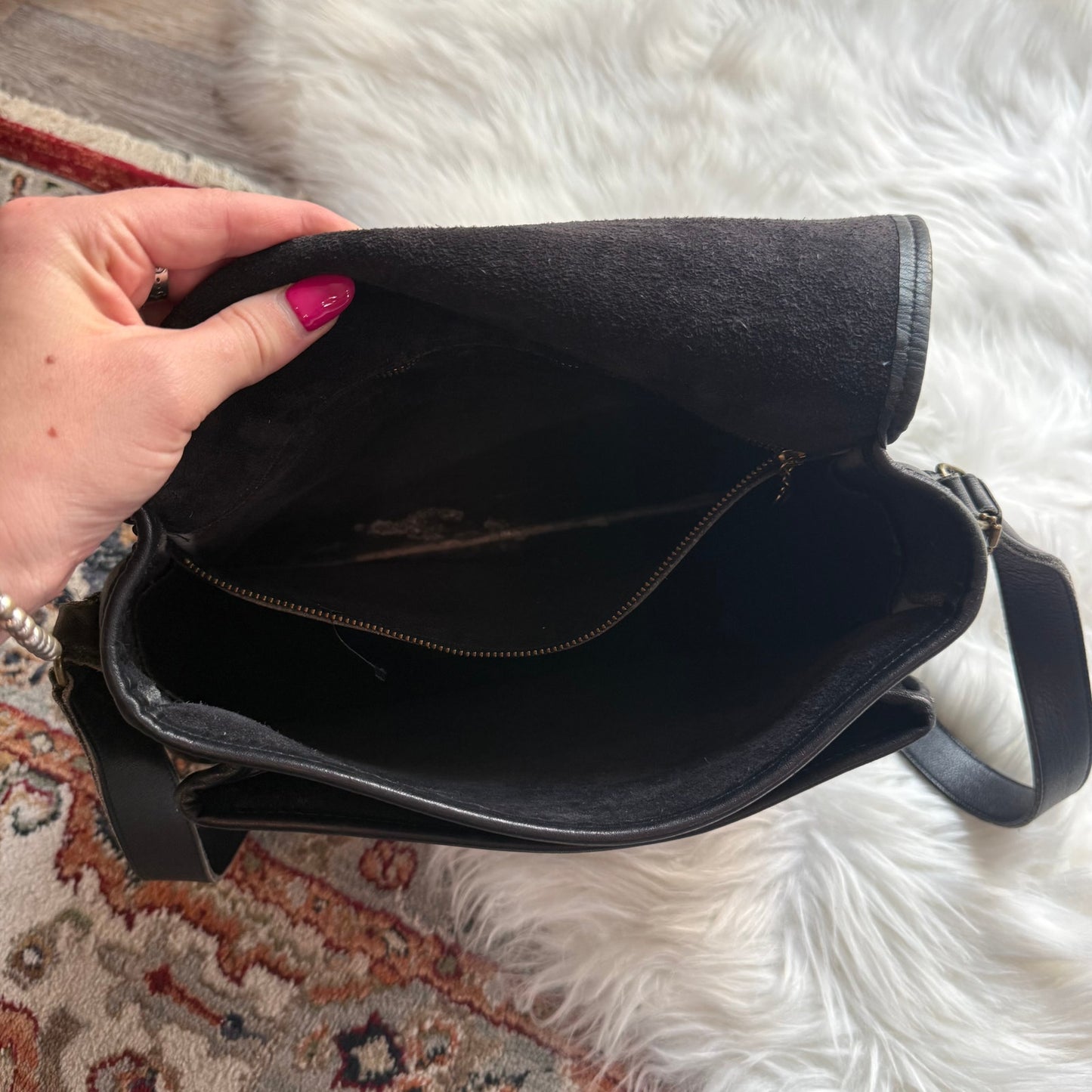 Coach Vintage 1980s Black Stewardess Bag (Style #9525), EUC