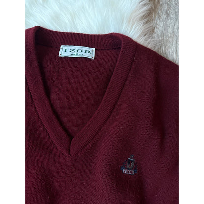 Vintage Izod V-Neck Sweater - Size M