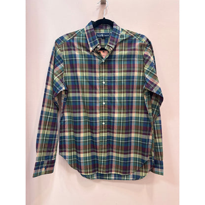 Vintage Ralph Lauren All Cotton Plaid Button Down - Size 14