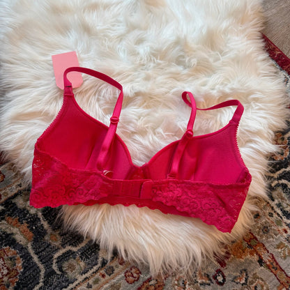 Lily of France Pink Lace Bra - 36C
