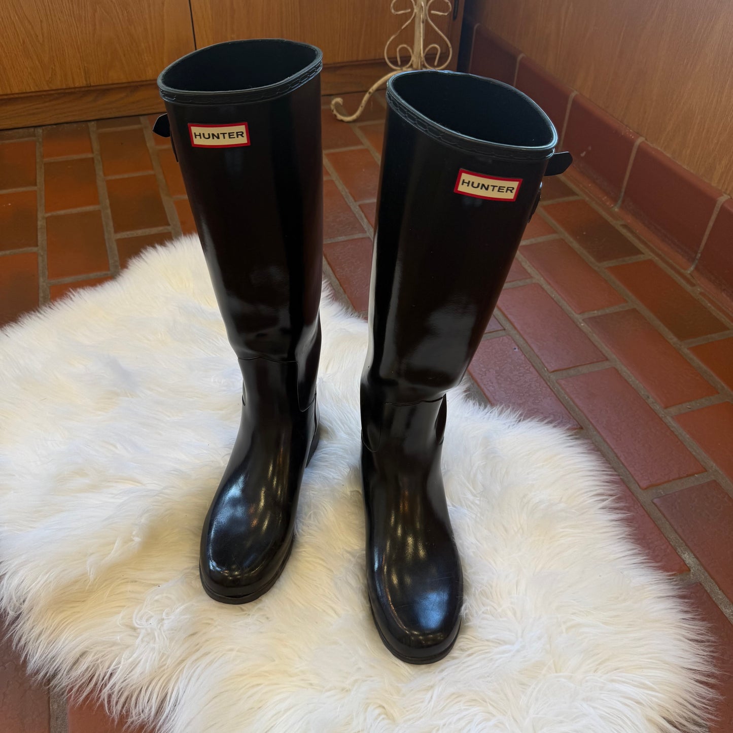 Hunter Iconic High Rain Boots - Size 8.5