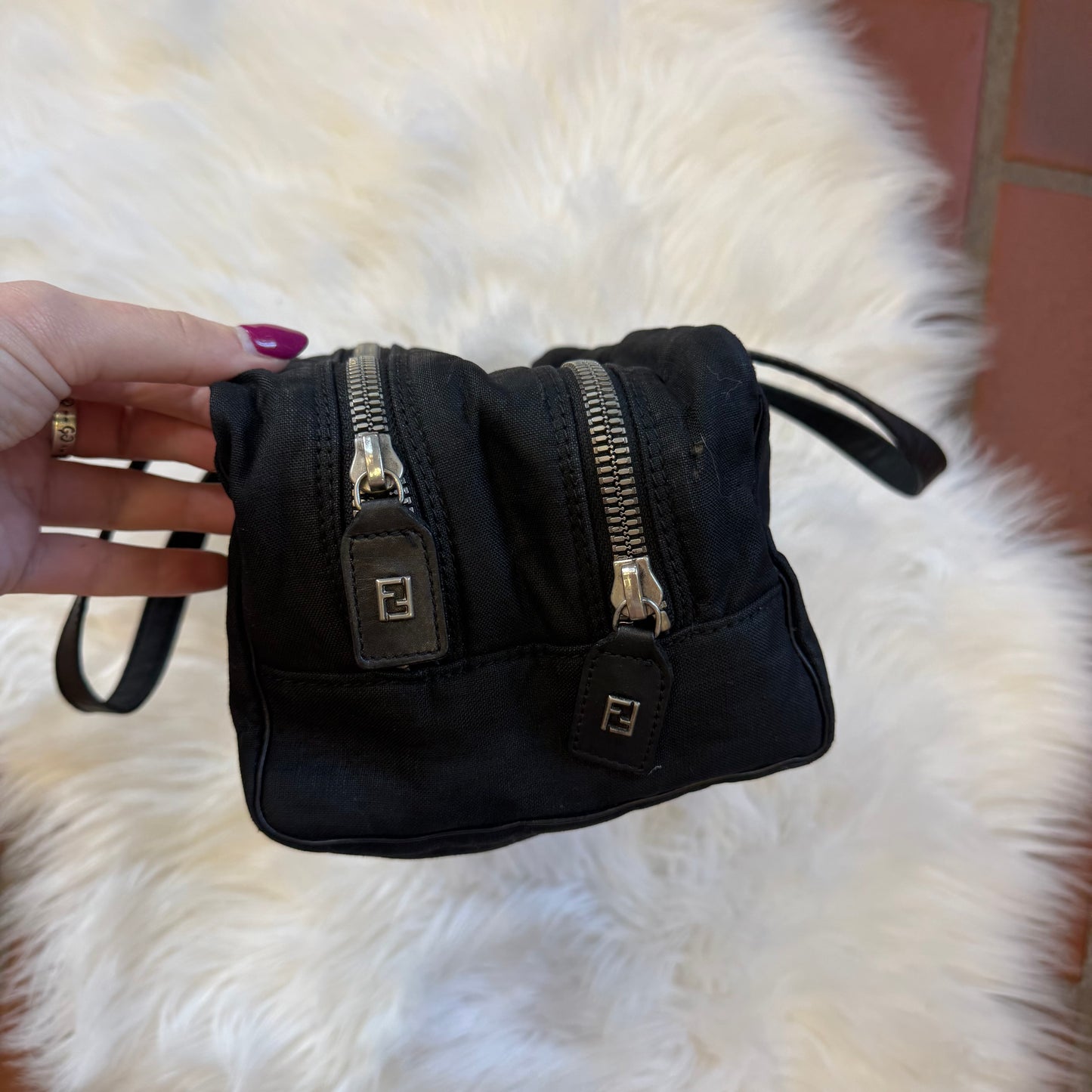 Fendi Authentic Vintage Black Mini Bag - Excellent Condition