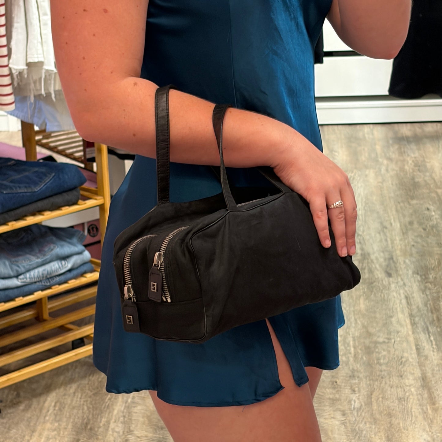 Fendi Authentic Vintage Black Mini Bag - Excellent Condition