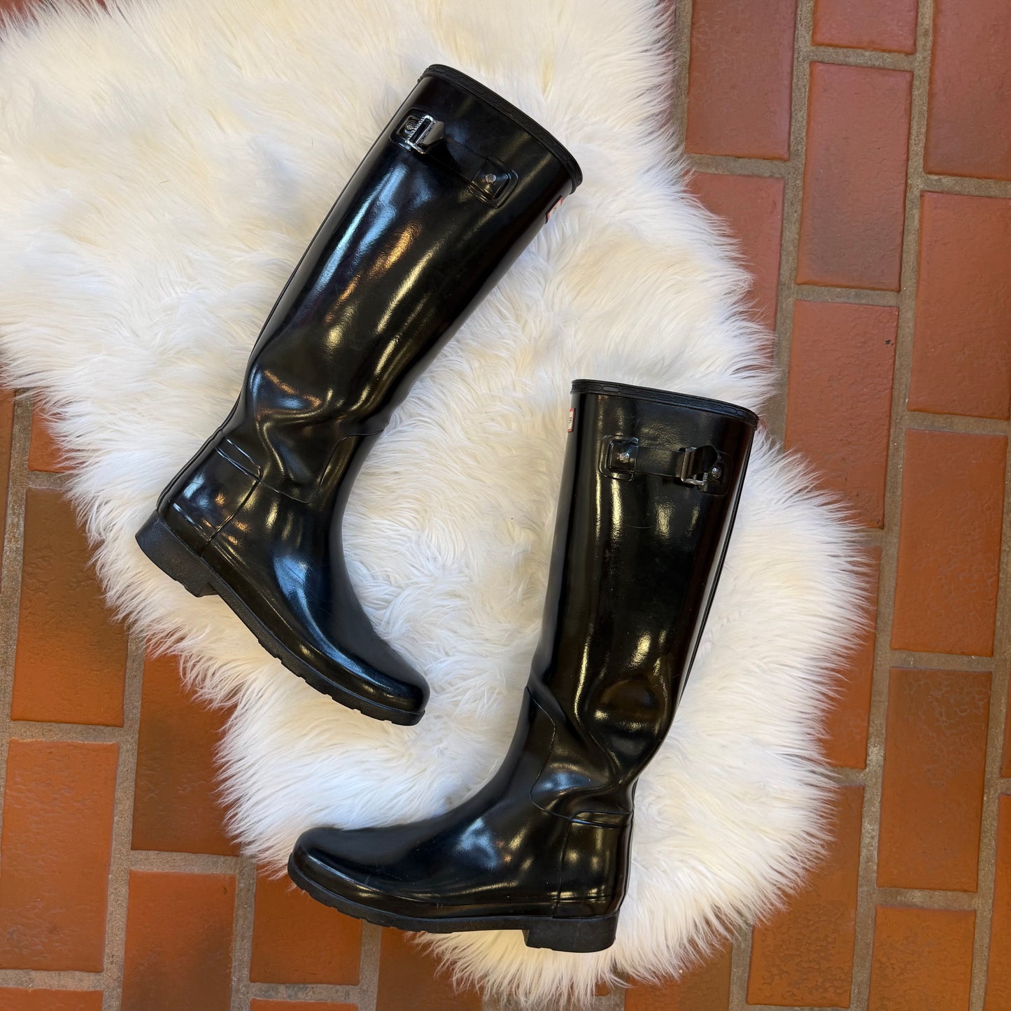 Hunter Iconic High Rain Boots - Size 8.5