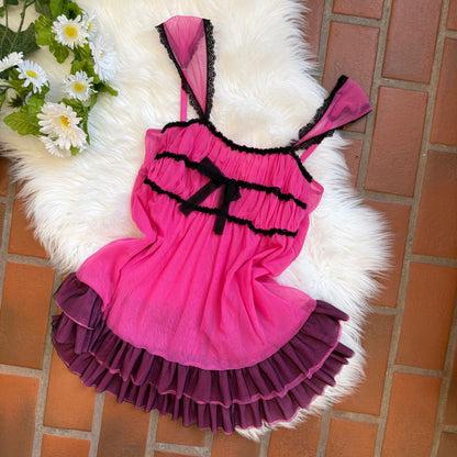Frederick's of Hollywood Vintage Ruffle Babydoll - XS, S, M