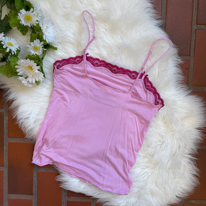 Victoria's Secret Vintage Y2K Soft Lace Trim Camisole - Size XS/S
