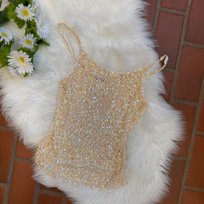 RARE Vintage Sparkle Top - Size XS, S, M