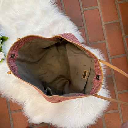 Fendi Authentic Vintage Monogram Pink Tote - Excellent Condition