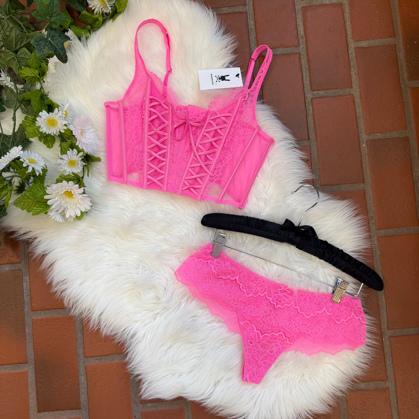 Victoria's Secret 2 Pc Lace Lingerie Set - S/M