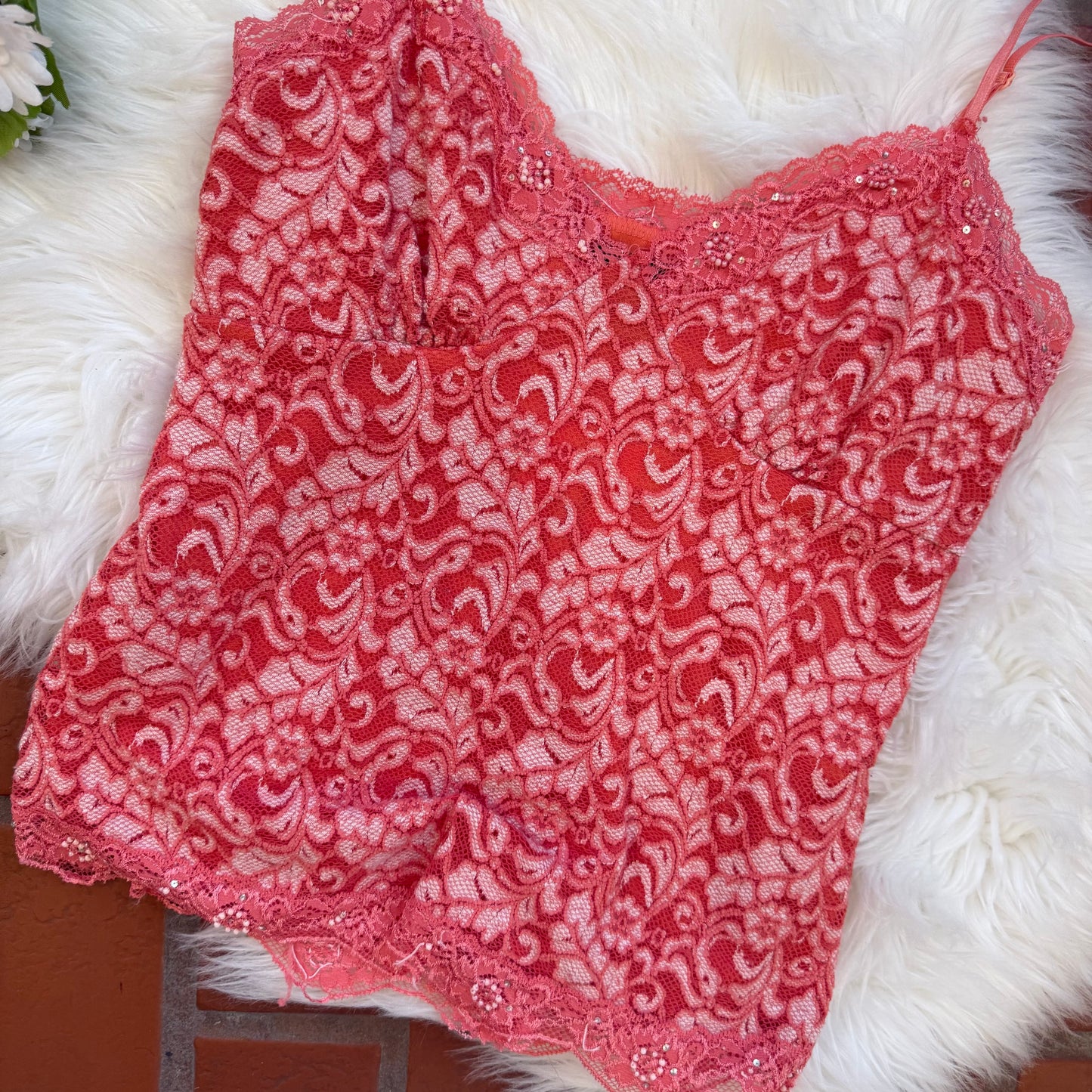 Vintage Lace Camisole - Size L
