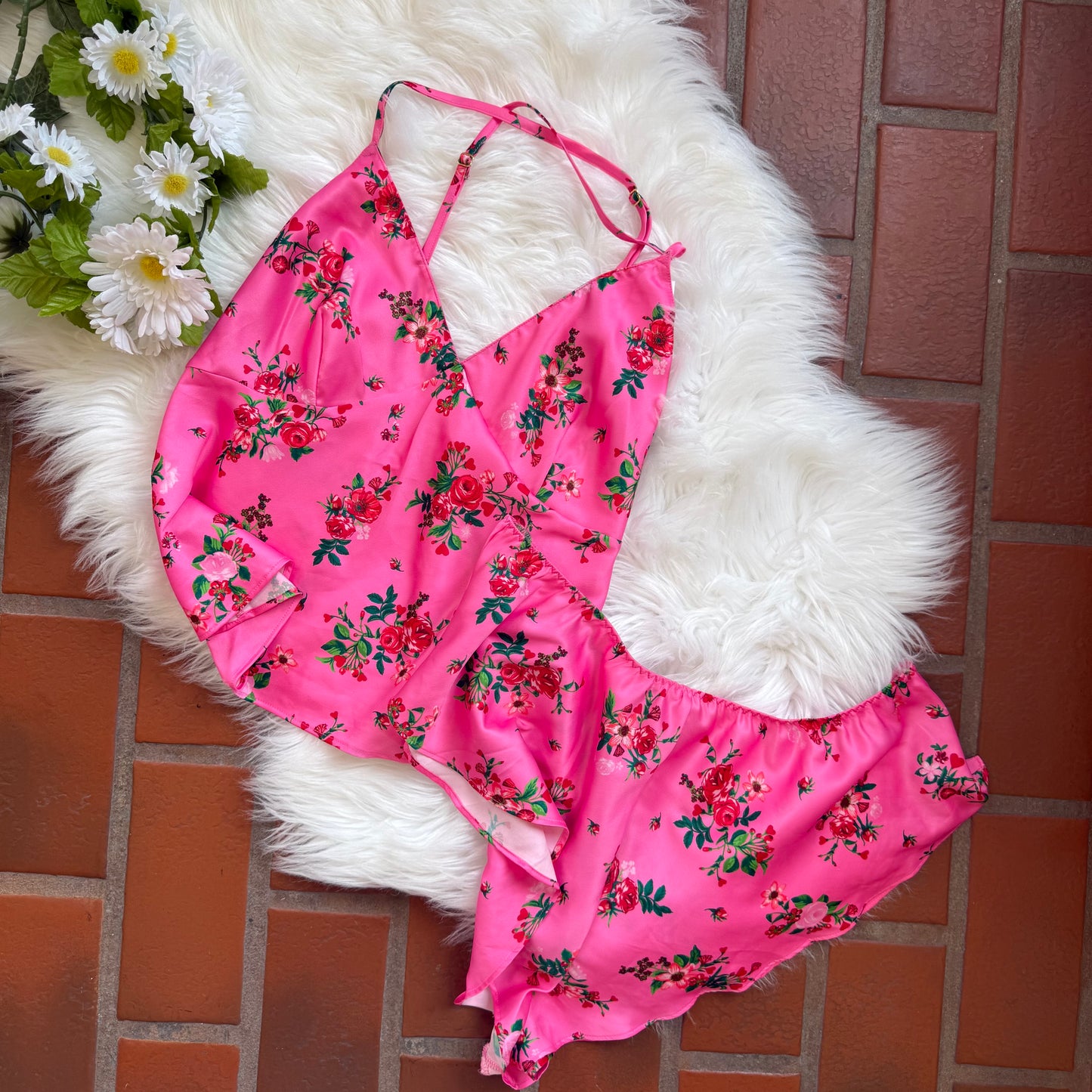 Victoria's Secret 2 Pc Floral Lingerie Set - M/L