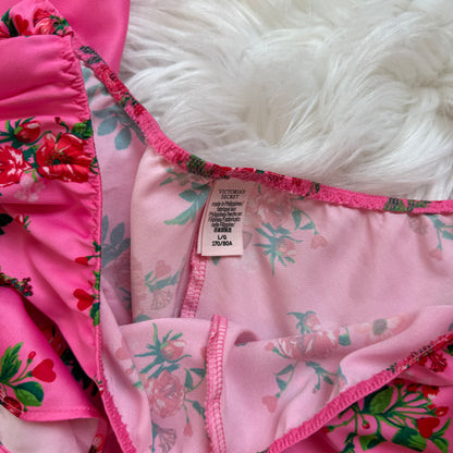 Victoria's Secret 2 Pc Floral Lingerie Set - M/L