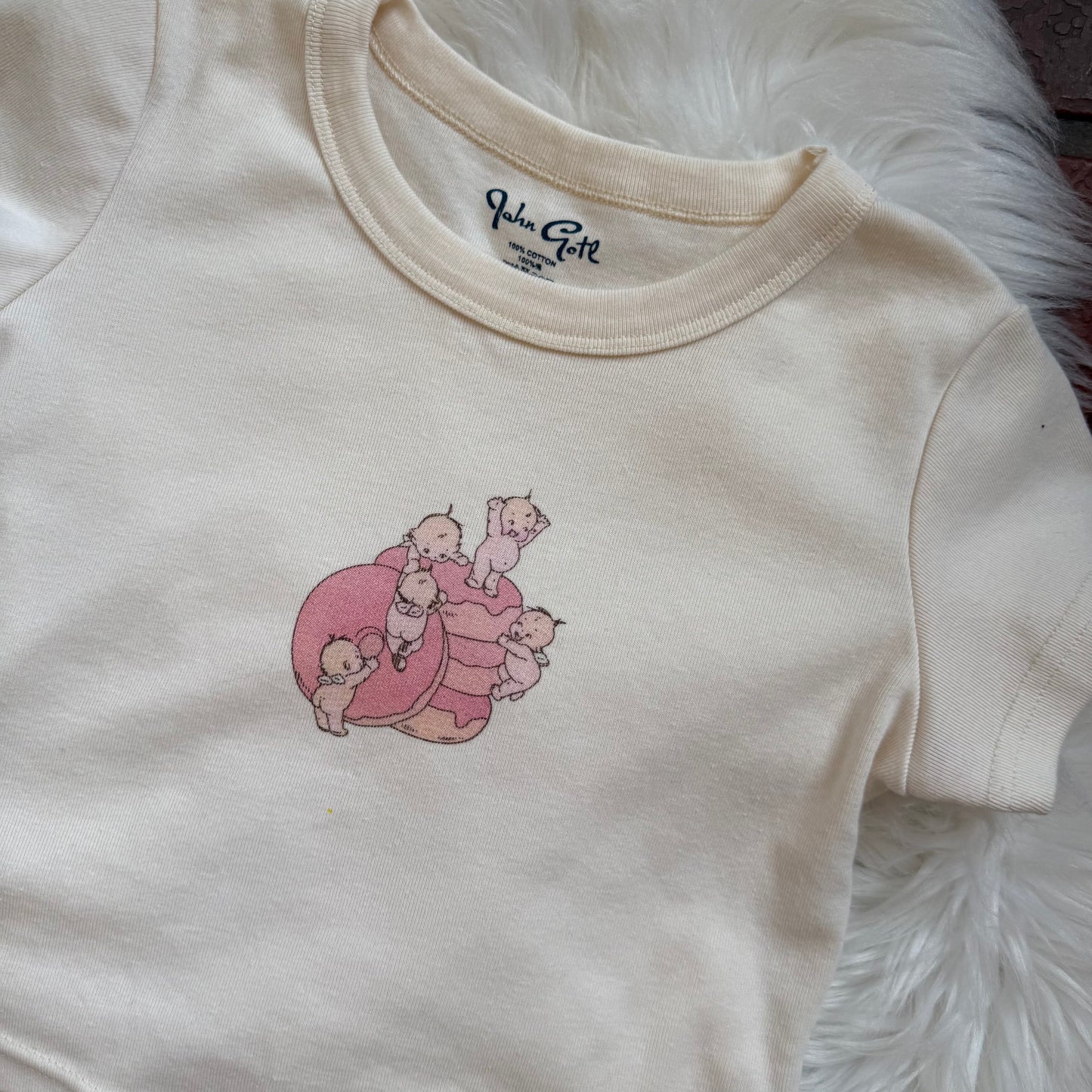 Brandy Melville Angel Cherub Doughnut Tee - XS/S