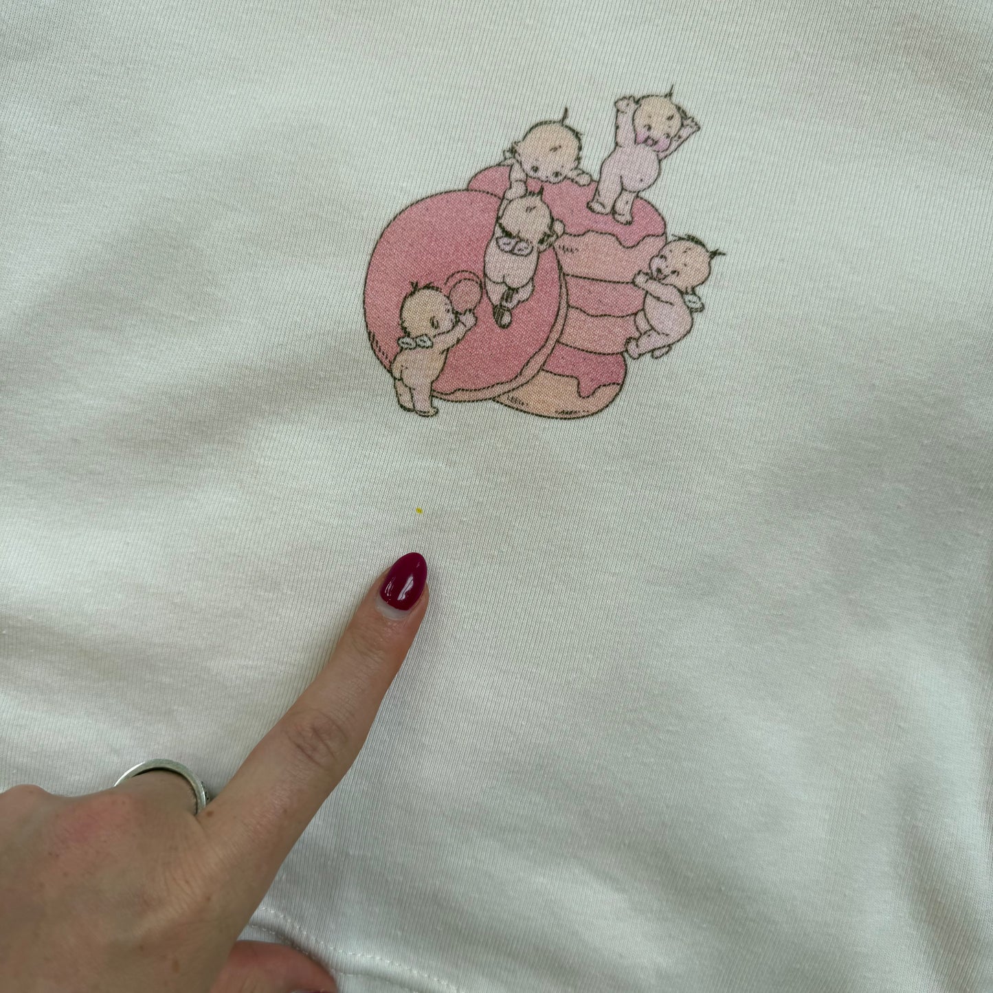 Brandy Melville Angel Cherub Doughnut Tee - XS/S