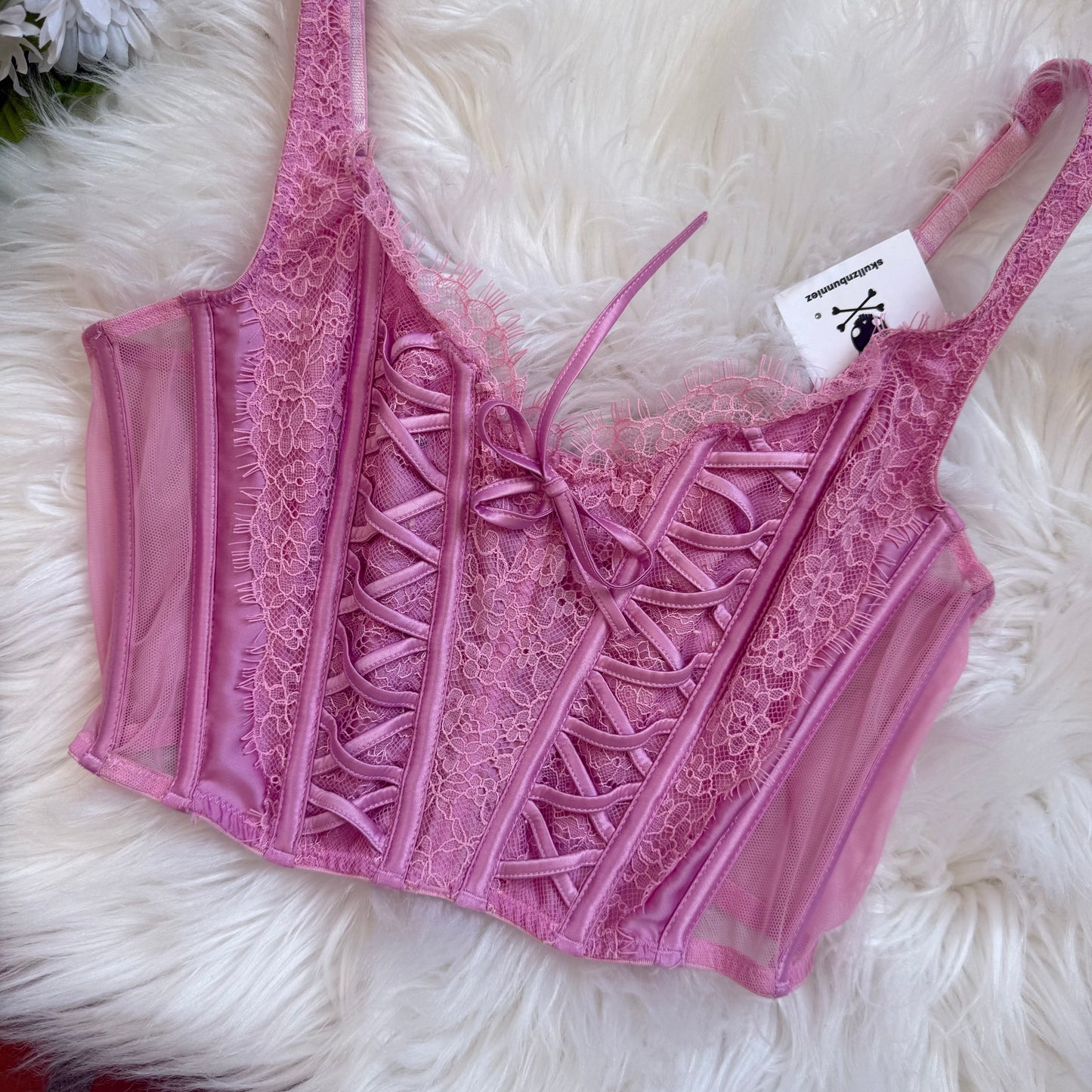Victoria's Secret Classic Dream Angels Lace Corset/Bustier Top - New